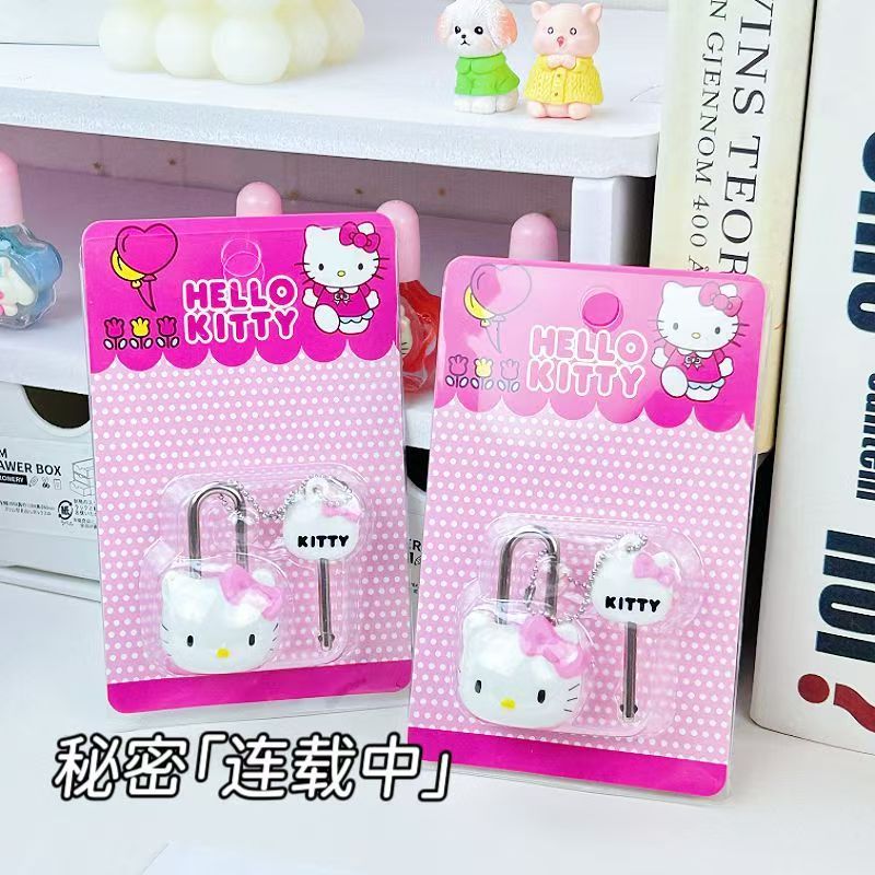 Locker Storage Metal - Замок-брелок Sanrio Hello Kitty с мультяшным