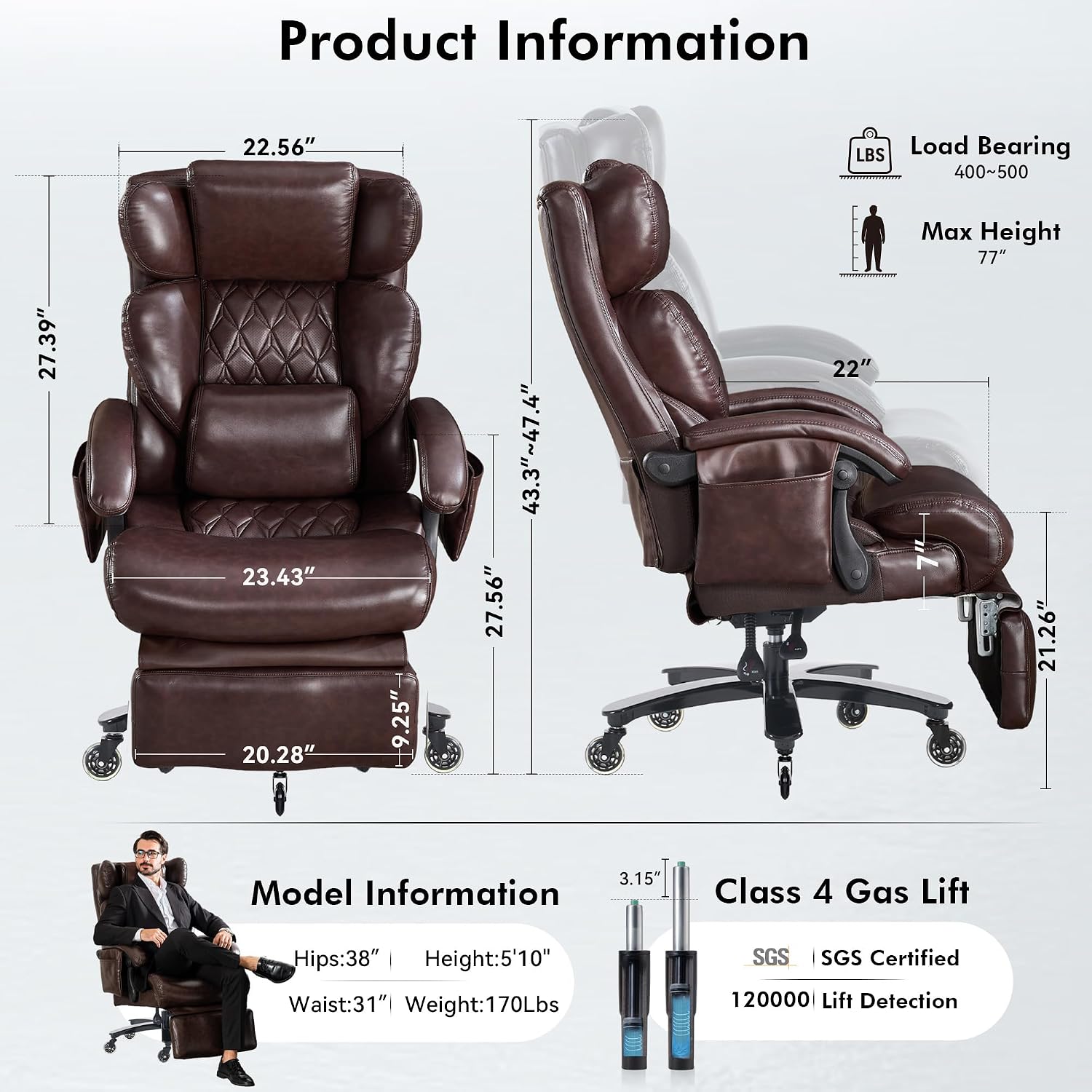 Office Footrest Cushion - Эргономичное офисное кресло для высоких и