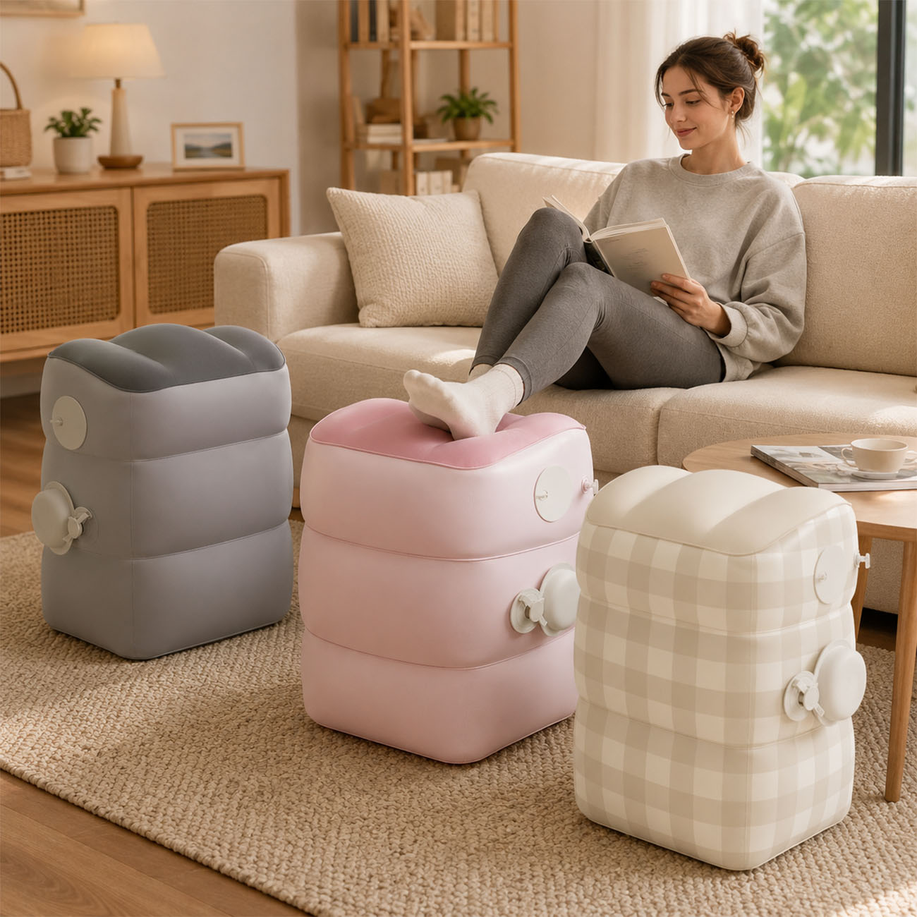 Надувная подставка для ног (1  – обзор и цена Office Footrest Cushion